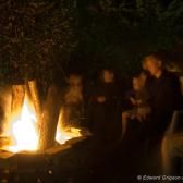 Enjoying the fire