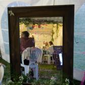 The mirror entrance and menu