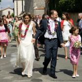 Walking to the church