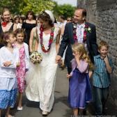 Walking to the church