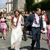 Walking to the church