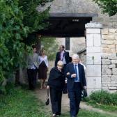 Walking to the marquee