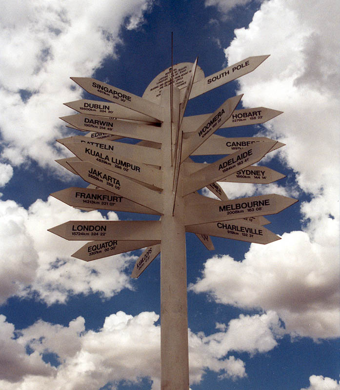 Alice Spring roadsign