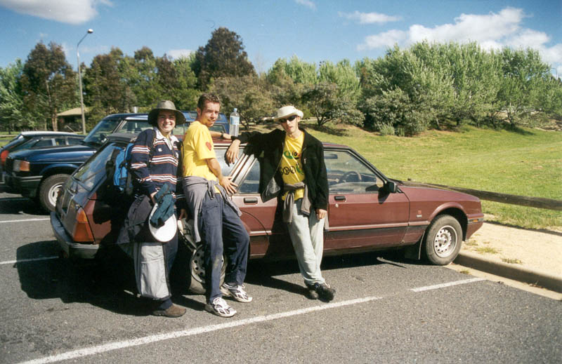 Iain, Ed and thingy plus The Car!