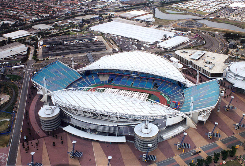 Homebush Stadium from the air