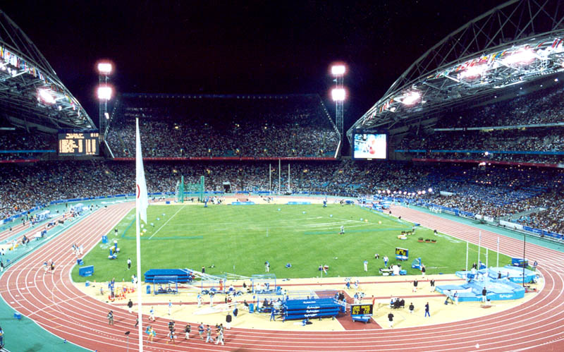 Inside Homebush Stadium