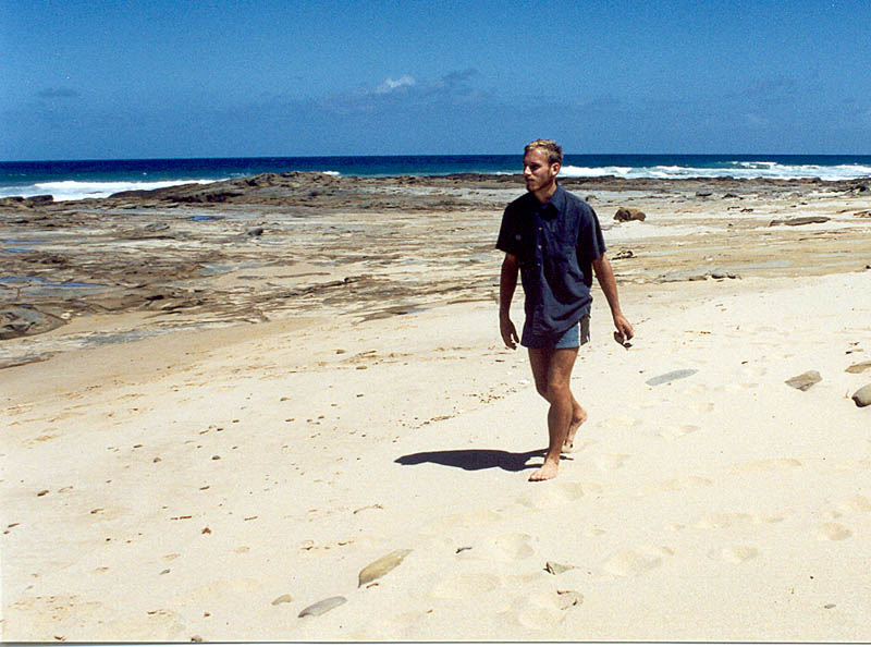 Ed on beach
