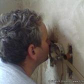 Andy clears the pipework