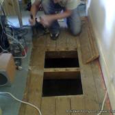 Getting under the floor