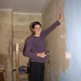 Sarah looks happy - it's early days!