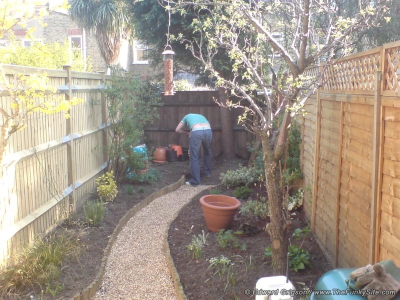 The first post goes in