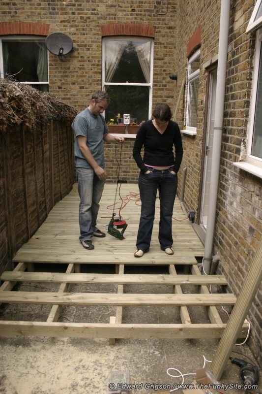 Sarah overseas the work