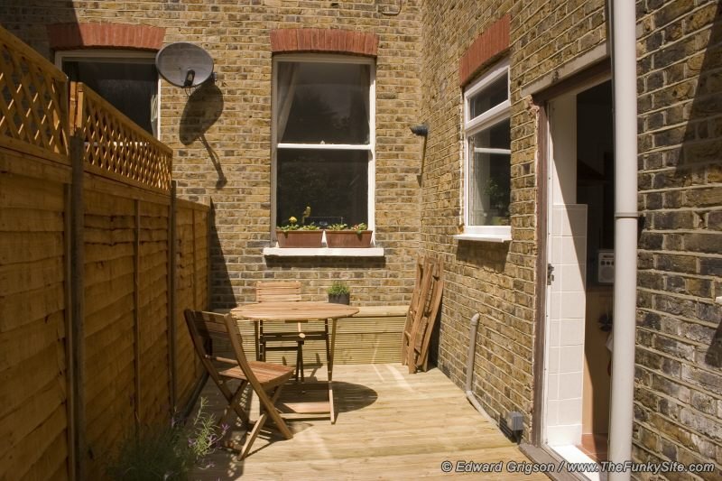 Completed deck and chairs