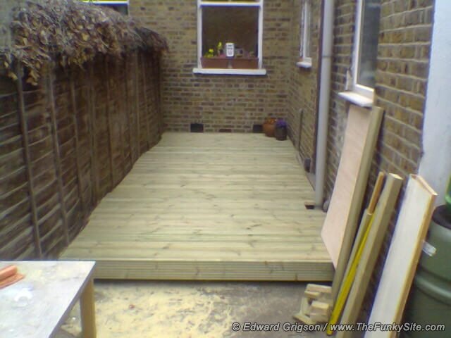 The deck is finished