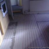 The undertile heating goes down