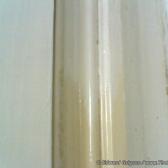 Door frame paint incomplete