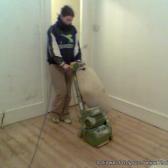 Sarah has a go at sanding