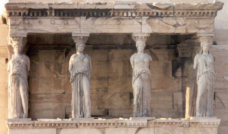 Detail on the temple